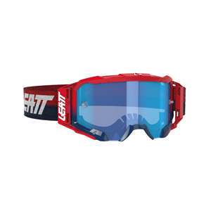 GOGGLE VELOCITY 5.5 RED - BLUE LENS (r)